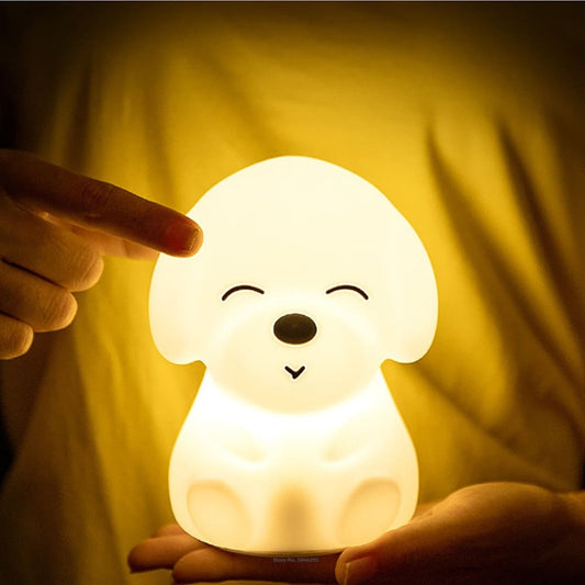 Luminária Pet de Silicone LED Cachorro 16 Cores