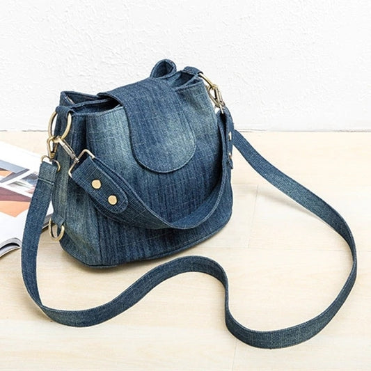 Bolsa Feminina de Ombro Jeans