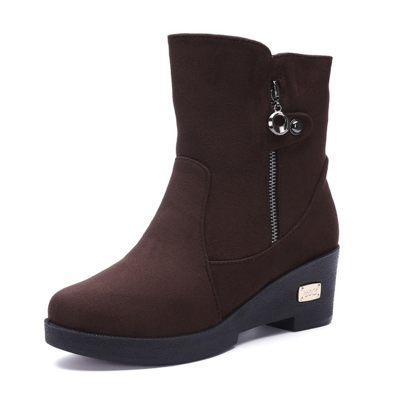 Bota Feminina de Inverno Marrom